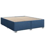 vidaXL Cadre de lit sans matelas bleu 180x200 cm tissu
