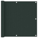 vidaXL Écran de balcon Vert foncé 90x600 cm Tissu Oxford