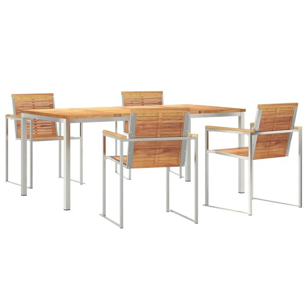 vidaXL Ensemble de salle à manger pour jardin 5 Pièces