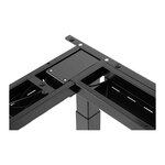 Bureau d'angle assis-debout (piètement) - hauteur : 60 - 125 cm - largeur : 110 - 190 cm (gauche) / 90 - 150 cm (droite) - angle : 90° - 150 kg 14_0005938