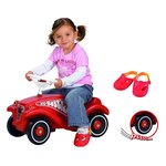 BIG 800056106 - Bobby Car Set -Voiture avec roues silencieuses et protège-chaussures