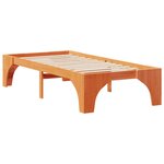 vidaXL Cadre de lit Marron 90 x 200 cm Pin massif