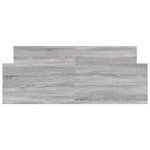 vidaXL Cadre de lit sans matelas sonoma gris 120x190 cm