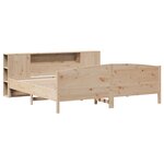vidaXL Lit bibliothèque sans matelas 180x200 cm bois massif de pin