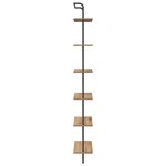 vidaXL Étagère chêne artisanal 60 x 24 x 203 cm Bois d'ingénierie