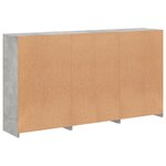 vidaXL Buffet avec lumières LED gris béton 181 5x37x100 cm
