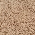 vidaXL Jeu de tapis de salle de bain 3 Pièces Tissu Beige