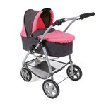 Bayer Chic 2000 637-41 - Poussette pour poupées 3 en 1 EMOTION - anthracite-rose