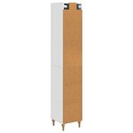 vidaXL Ensemble de Meubles 2 Pièces Blanc brillant Bois d'ingénierie