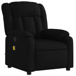 vidaXL Fauteuil de massage inclinable Noir Tissu