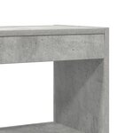 Bibliothèque vidaXL Grise Bois d'ingénierie 100 x 30 x 198 cm Étagère
