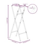 vidaXL Pieds de table de bar pliables Argenté 45x53x108 cm