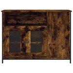 vidaXL Buffet chêne fumé 100x35x75 cm bois d'ingénierie