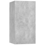 vidaXL Ensemble de meuble TV 6 Pièces Gris béton Bois d'ingénierie