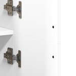 vidaXL Buffet haut blanc 70x35x180 cm bois d'ingénierie
