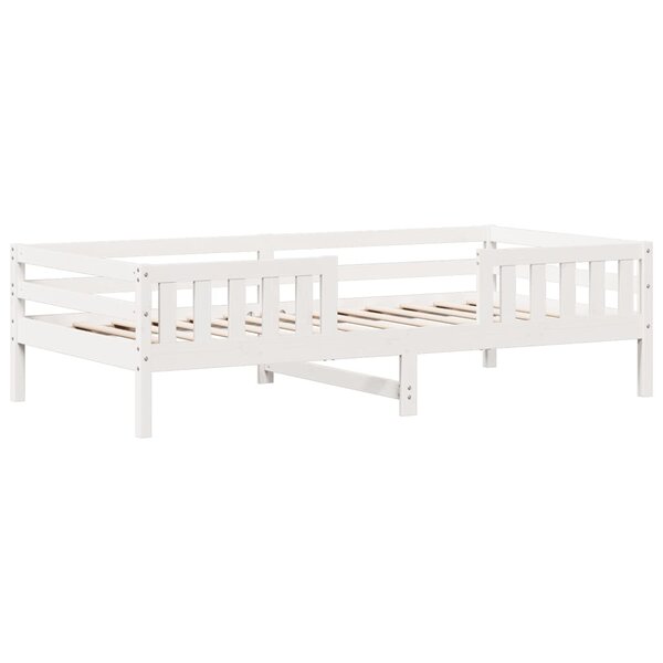 vidaXL Cadre de lit sans matelas blanc 80x200 cm bois massif de pin