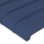vidaXL Tête de lit avec oreilles Bleu 183x23x78/88 cm Tissu