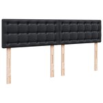 VidaXL Cadre de lit ottoman avec matelas noir 160x200 cm similicuir