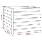 vidaXL Lit surélevé de jardin rouillé 100x100x77 cm acier corten