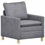 vidaXL Canapé Gris clair 76 x 81 x 87 5 cm Polyester