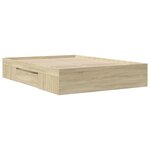 vidaXL Cadre de lit sans matelas chêne sonoma 120x190 cm
