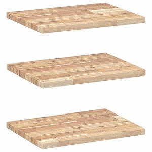 vidaXL Étagères flottantes 3 Pièces 40x30x2 cm acacia massif non traité