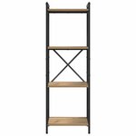 vidaXL Bibliothèque chêne artisanal 40 x 30 x 118 cm Bois d'ingénierie