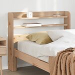 vidaXL Tête de lit avec étagères 75 cm bois massif de pin