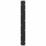 vidaXL Pieds de table à manger en U 3 pièces Noir 90 x (72-73) cm Acier