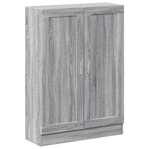 vidaXL Bibliothèque sonoma gris 82 5x30 5x115 cm bois d'ingénierie