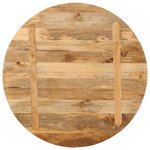 vidaXL Dessus de table Ø 80x2 5 cm rond bois de manguier massif