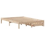 vidaXL Cadre de lit sans matelas 135x190 cm bois de pin massif