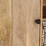 vidaXL Meuble TV 140x30x40 cm Bois de manguier massif