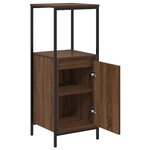 vidaXL Meuble de salle de bain avec étagères chêne marron 36x35x95 cm