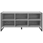 vidaXL Cabinet à chaussures avec stockage Gris Sonoma 60 x 35 x 44 cm