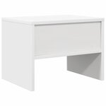 vidaXL Tables de chevet 2 Pièces Blanc 40x30x30 cm Bois d'ingénierie