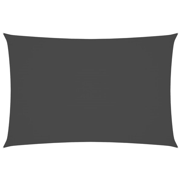 vidaXL Voile de parasol tissu oxford rectangulaire 2x4 m anthracite