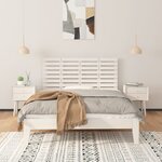 vidaXL Tête de lit murale Blanc 156x3x63 cm Bois massif de pin