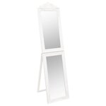 vidaXL Miroir sur pied Blanc 50x200 cm