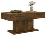 vidaXL Table basse Chêne fumé 96x50x45 cm Bois d'ingénierie