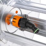 vidaXL Enrouleur de tuyau mural pour tuyau de 50 m 1/2" acier