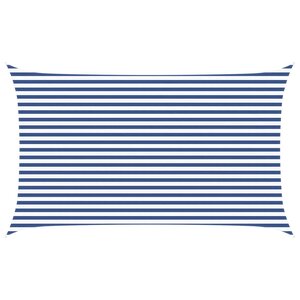 vidaXL Voile d'ombre Bleu et Blanc 3 x 5 m 100   polyester Oxford