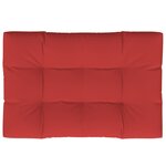 vidaXL Coussin de palette rouge 120x80x12 cm tissu