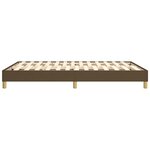 vidaXL Cadre de lit sans matelas marron foncé 140x190 cm tissu