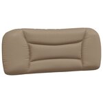 vidaXL Lit avec matelas cappuccino 100x200 cm similicuir