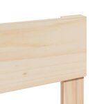 vidaXL Cadre de lit sans matelas 135x190 cm bois de pin massif