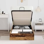 vidaXL Cadre de lit ottoman Bois ancien 193 x 120 x 25 cm