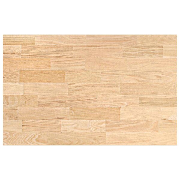 vidaXL Plan de travail de cuisine bois de chêne massif rectangulaire