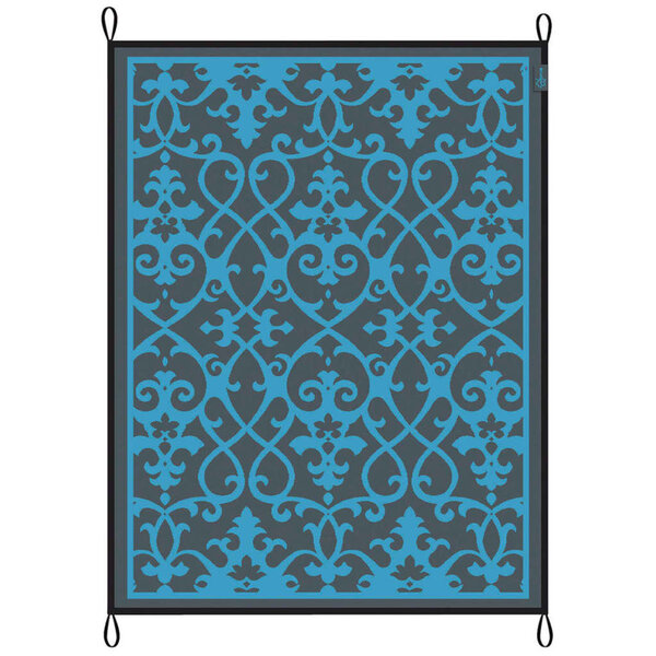 Bo-Camp Tapis d'extérieur Chill mat Oriental 2 7x3 5 m XL bleu