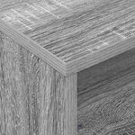 vidaXL Table d'appoint avec roues Gris Sonoma 50 5 x 50 x 30 cm